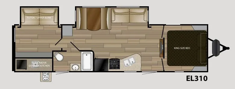 Cruiser RV Embrace 310 floor plan