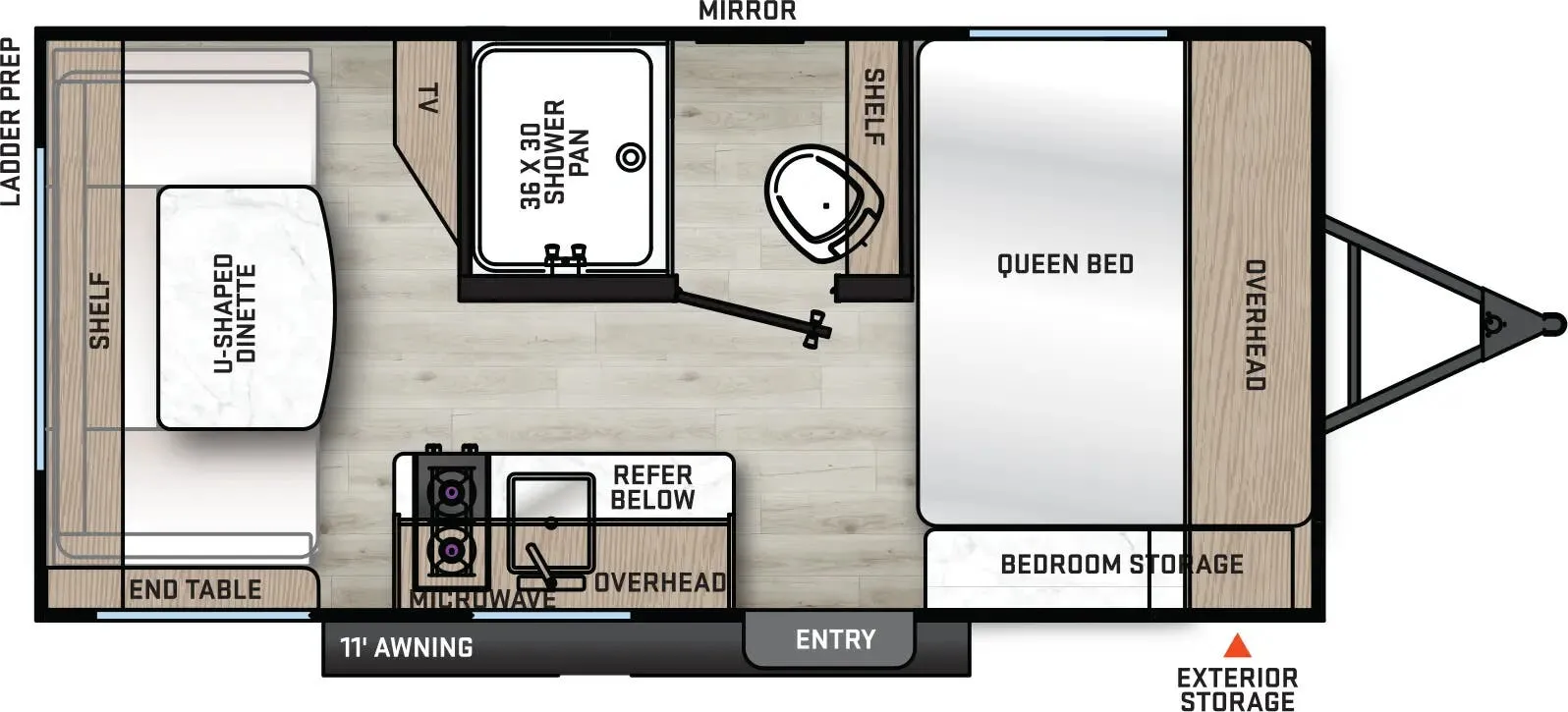 Coachmen Catalina Summit Series 7 154RDX floor plan