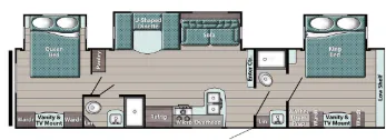 Gulf Stream Conquest Supreme 33DBDB floor plan