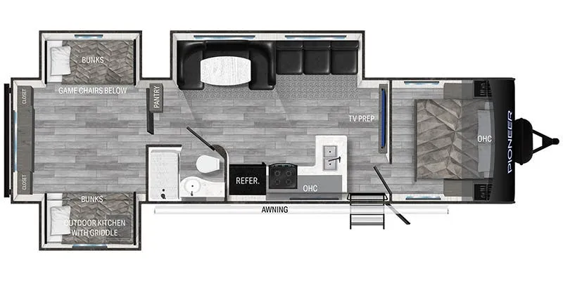 Heartland Pioneer PI BH 335 floor plan