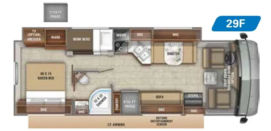 Jayco Alante 29F floor plan