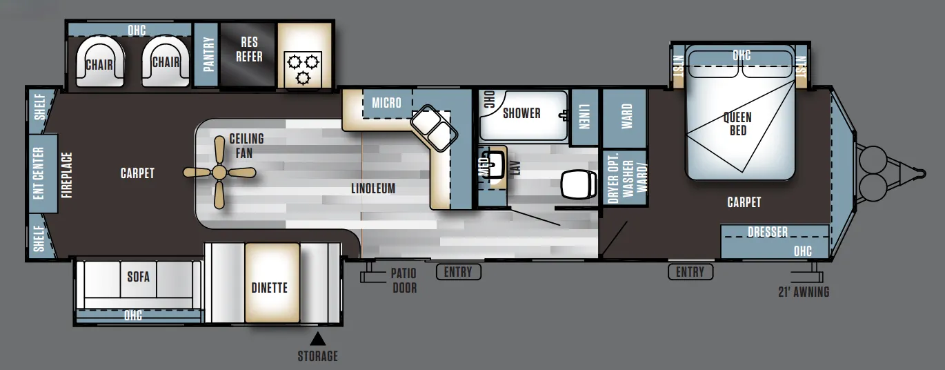 Forest River Salem Villa 400RETS floor plan