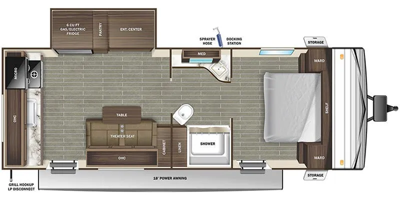 Starcraft Autumn Ridge 23RKS floor plan