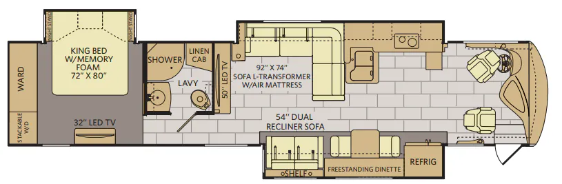 Fleetwood Providence 42P floor plan