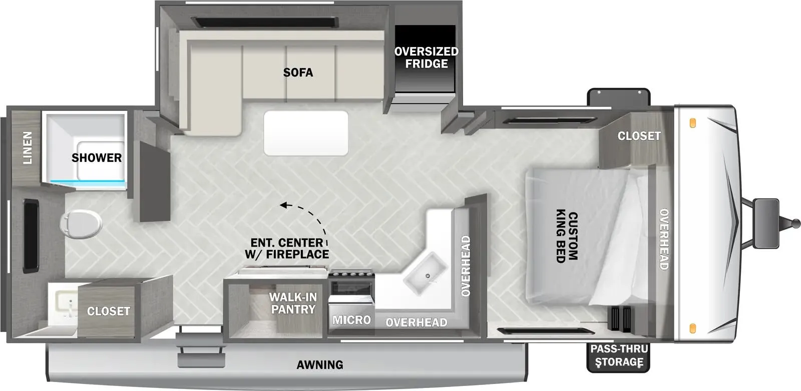 Forest River EVO T2260 floor plan