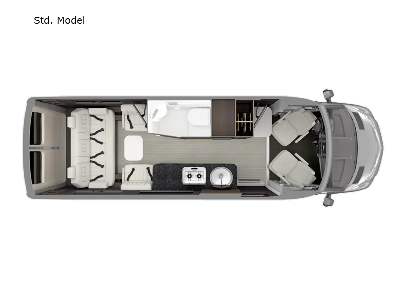2025 Airstream Interstate AWD - Floor plan