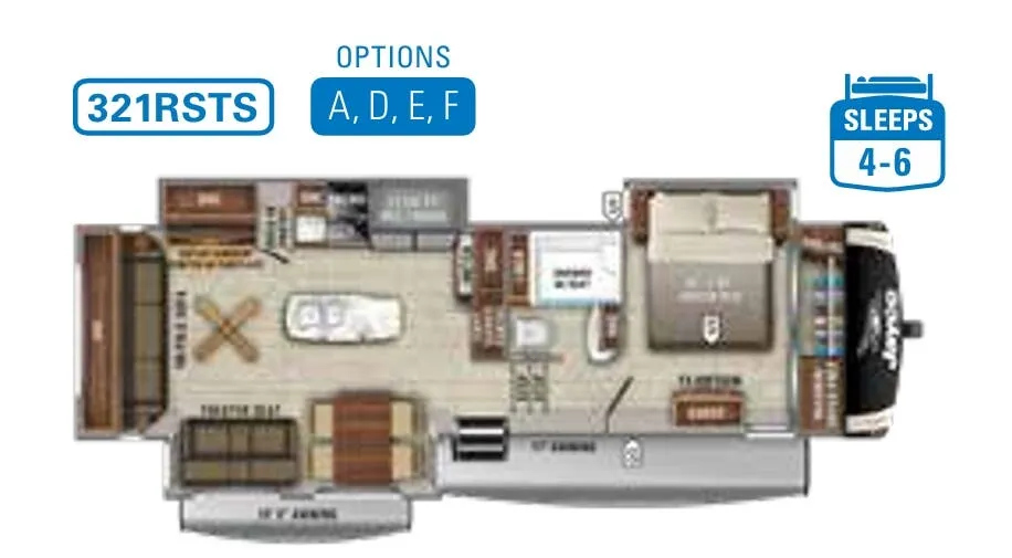 Jayco Eagle 321RSTS floor plan