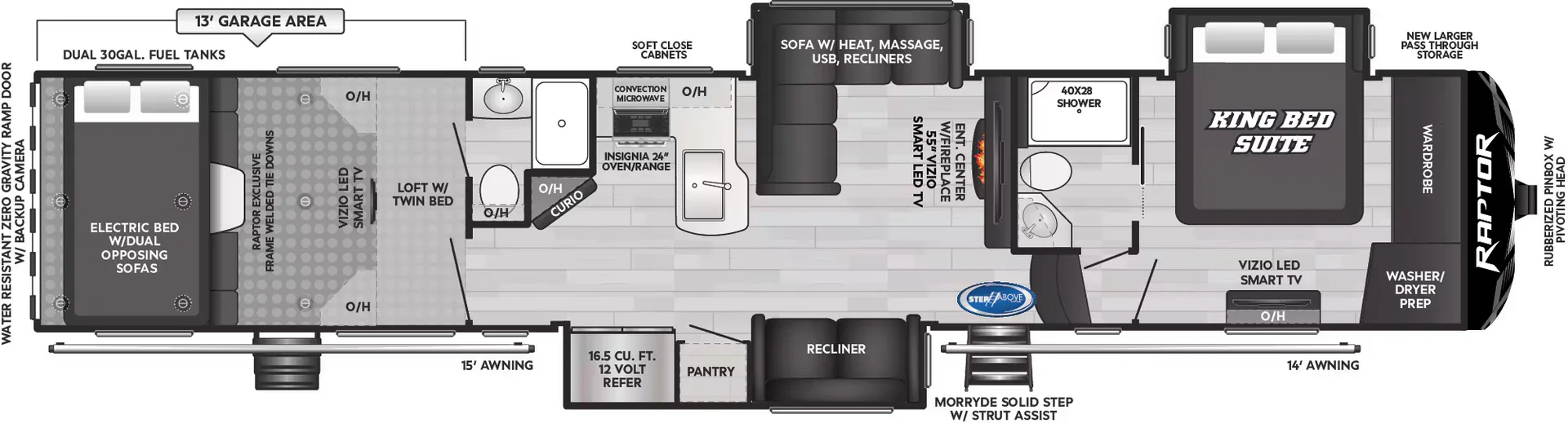 Keystone Raptor 431 floor plan