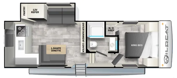 2024 Forest River Wildcat 23RK - Floor plan