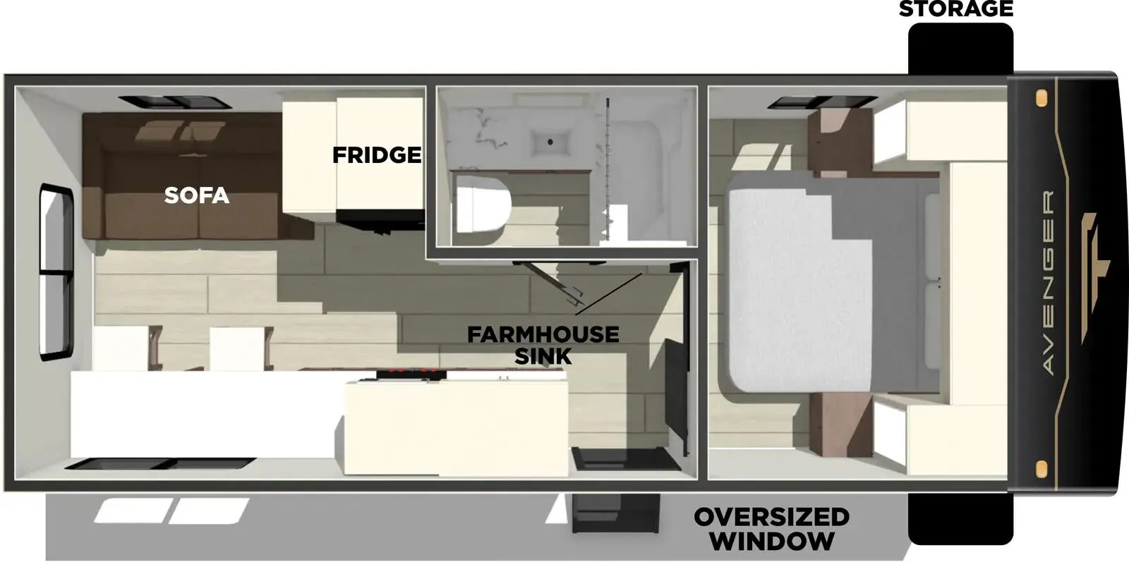 Prime Time Avenger 22MK floor plan