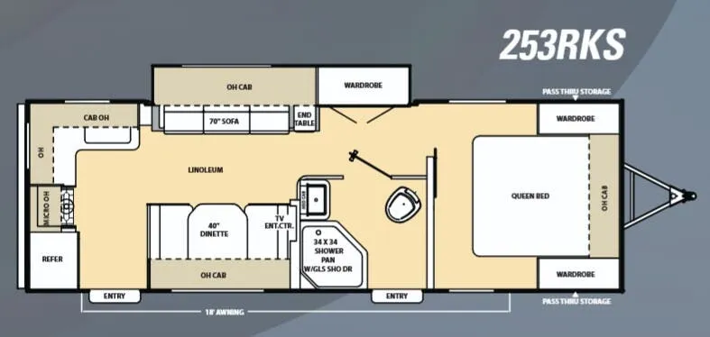Coachmen Catalina 253RKS floor plan