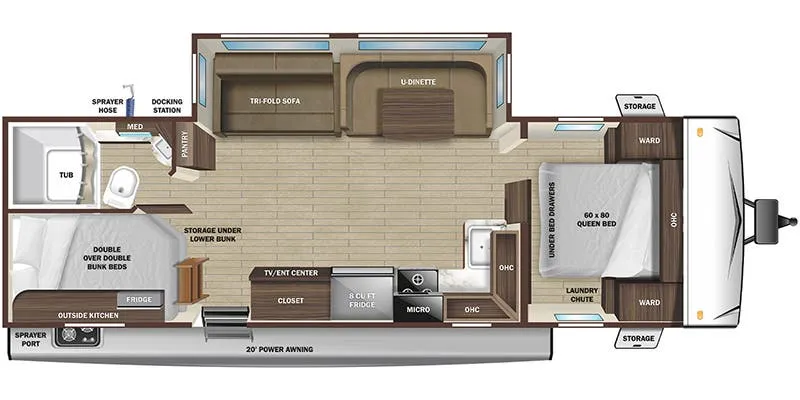 Highland Ridge Range Lite 281BH floor plan
