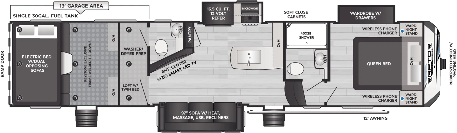 Keystone Carbon 358 floor plan