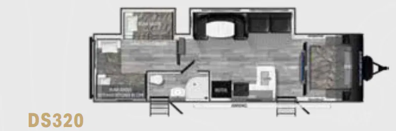 Heartland Pioneer DS320 floor plan