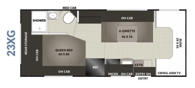 Coachmen Cross Trek XL 23XG floor plan