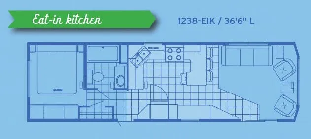 Canterbury RV Parkvue 1238-EIK floor plan