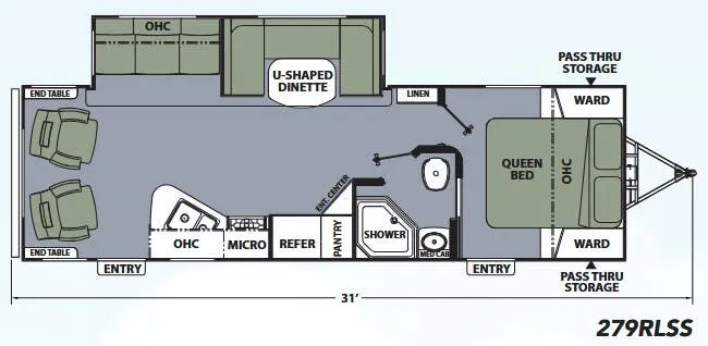 Coachmen Apex Ultra-Lite 279RLSS floor plan