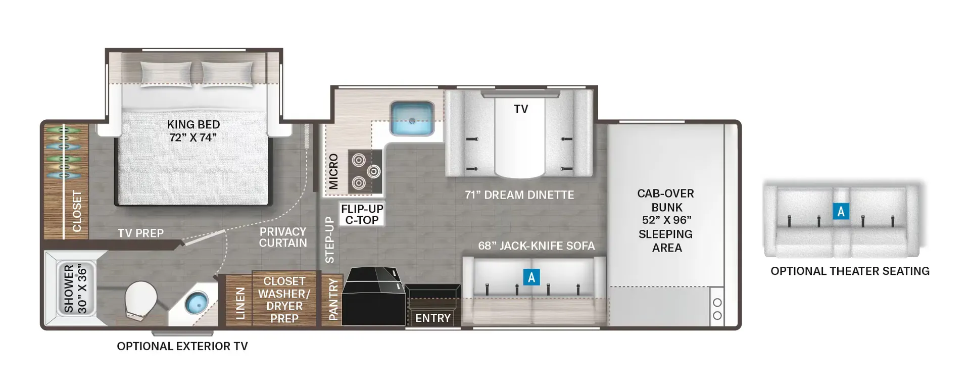 Thor Motor Coach Chateau 29K floor plan