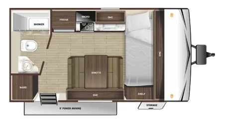 Highland Ridge Open Range Conventional 172FB floor plan
