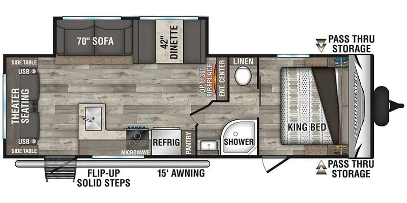 K-Z Sportsmen 261RLLE floor plan