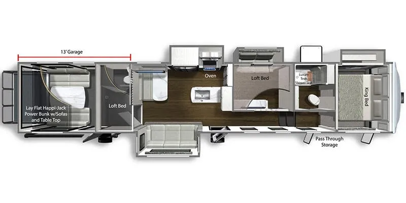 Dutchmen Voltage Triton 4271 floor plan