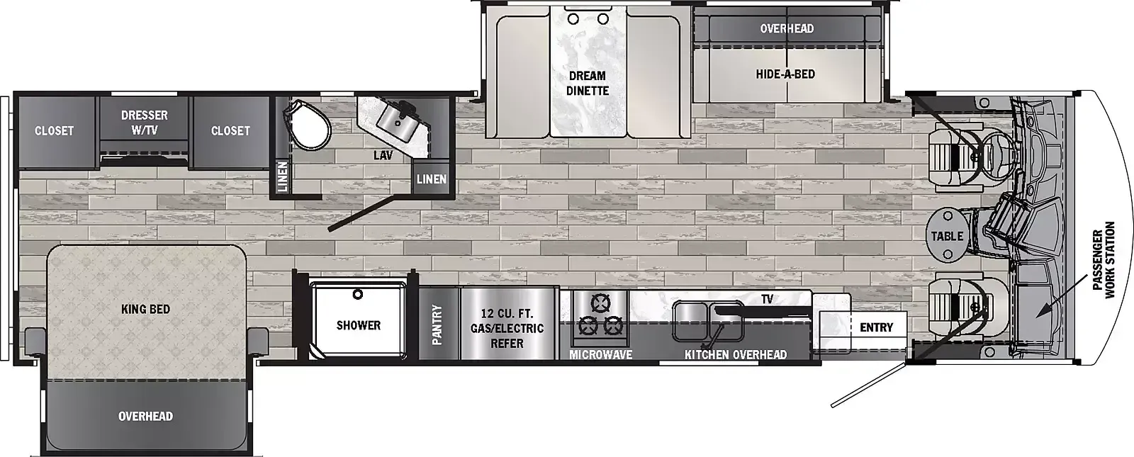 2025 Forest River Georgetown 3 Series GT3 32A3 - Floor plan