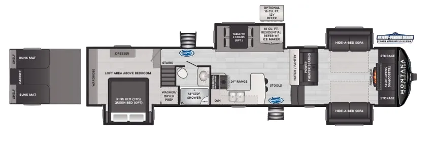 2024 Keystone Montana High Country 377FL - Floor plan