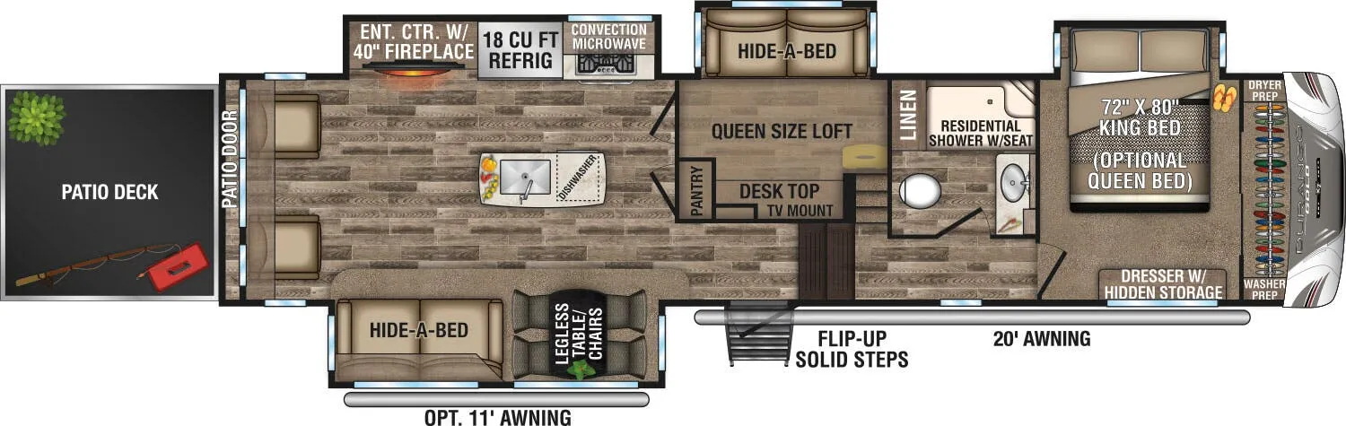 K-Z Durango Gold G382MBQ floor plan