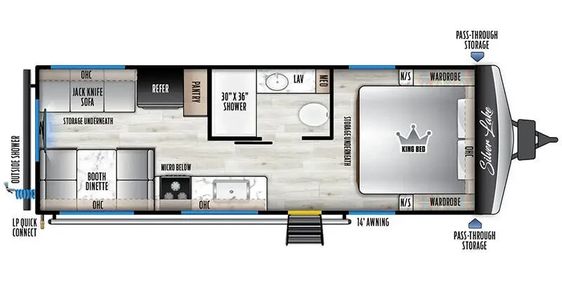 East to West Silver Lake 2300RD floor plan