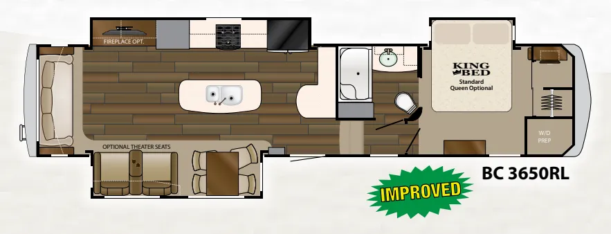Heartland Big Country 3650RL floor plan