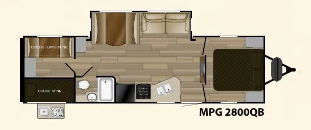 Cruiser RV MPG 2800QB floor plan
