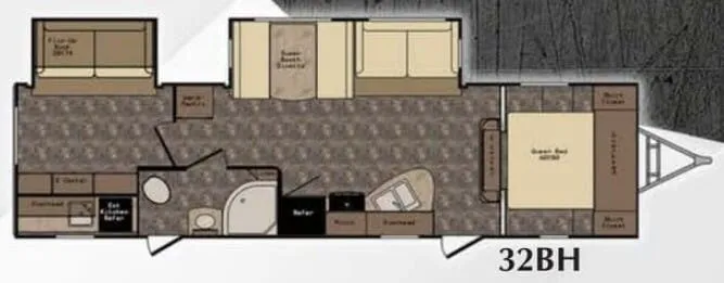 CrossRoads Sunset Trail Grand Reserve 32BH floor plan