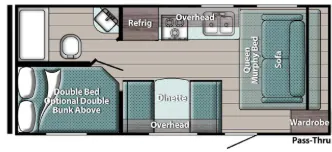 Gulf Stream Trailmaster Lite Super Lite 197BH floor plan