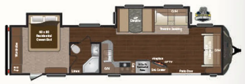 Keystone Sprinter 370FLS floor plan