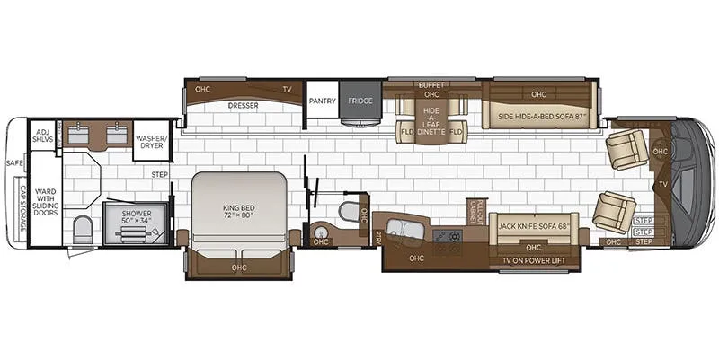 Newmar Mountain Aire 4551 floor plan