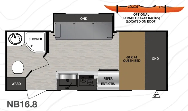 Forest River No Boundaries NB16.8 floor plan