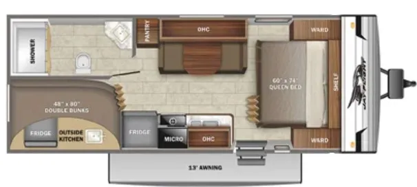 2022 Jayco Jay Flight 224BH floor plan