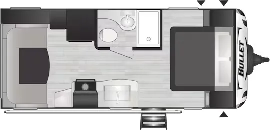 Keystone Bullet Premium 210RUDWE floor plan