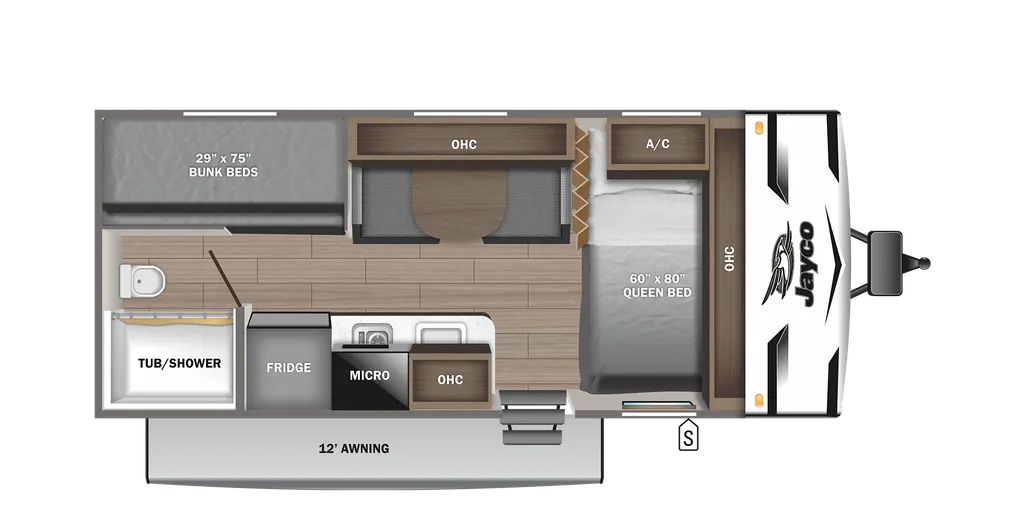 2024 Jayco Jay Flight SLX 174BHW floor plan