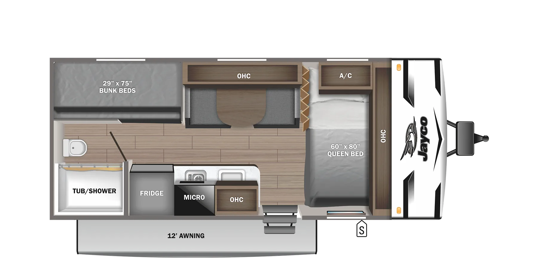 2024 Jayco Jay Flight SLX 174BHW - Floor plan