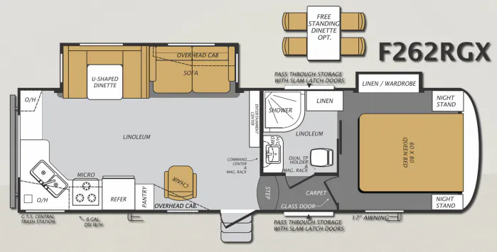 Forest River Wildcat Maxx 262RGX floor plan