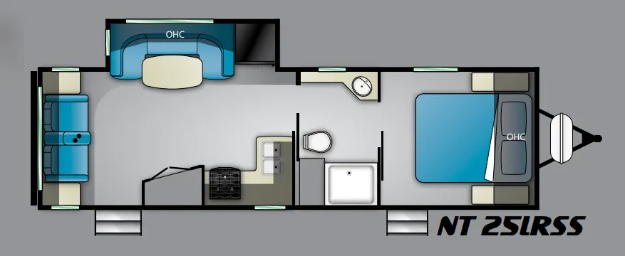 2020 Heartland North Trail 25LRSS floor plan