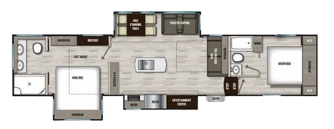 Shasta Phoenix 381DBL floor plan