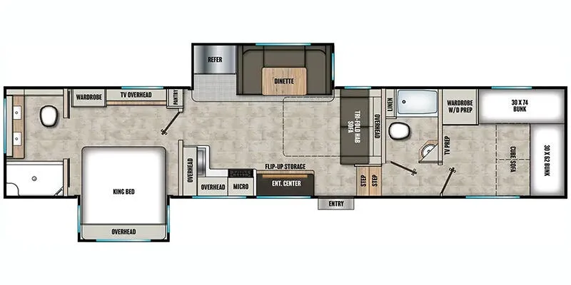 2027 Coachmen Chaparral 355FBX - Floor plan