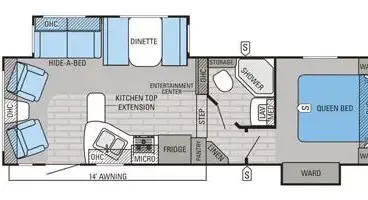 2015 Jayco Eagle HT 26.5 RLS floor plan