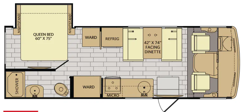 Fleetwood Axon 25S floor plan