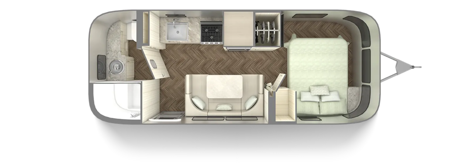 2024 Airstream International 23FB - Floor plan