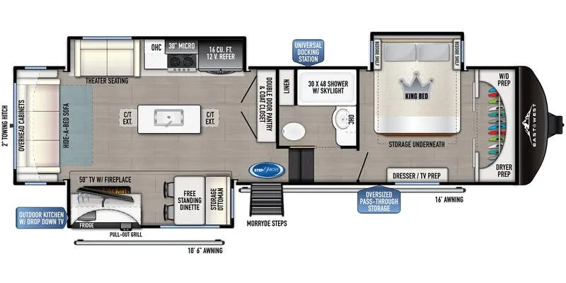 East to West Tandara 321RL-OK floor plan