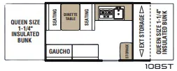 Coachmen Clipper Sport 108ST floor plan