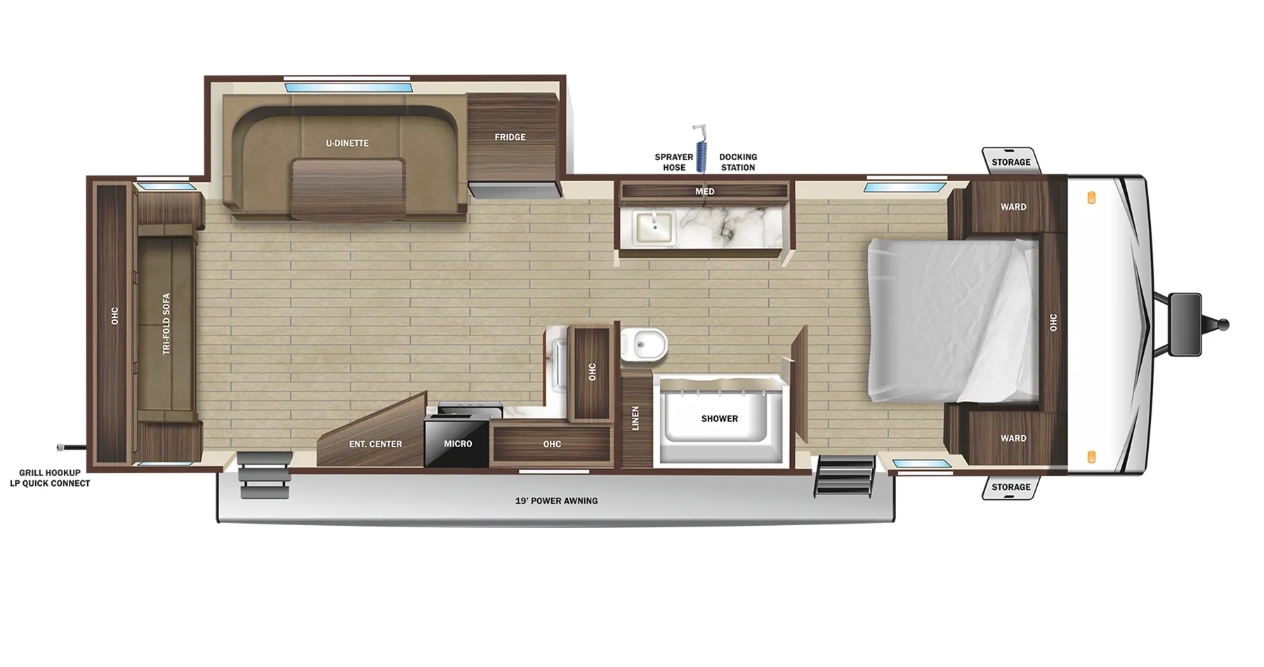 Highland Ridge Open Range Conventional 26RLS floor plan
